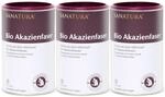 3 x 180 g Sanatura Akazienfaser Pulver Bio &ndash; 540 g &ndash; wertvoller