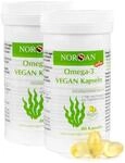 NORSAN Premium Omega 3 Vegan Kapseln 2er Pack (2x 80 St&uuml;ck) - 1.700mg Omega 3...