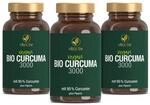 VITACTIV Bio Curcuma 3000 im 3er Pack - Kurkuma hochdosiert - Curcuma Extrakt...