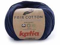 Katia Fair Cotton Fb. 05 - Marine, Baumwollgarn, organische Baumwolle,...