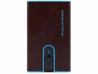 Piquadro Blue Square - Kreditkartenetui 11cc 10 cm RFID Mahogany
