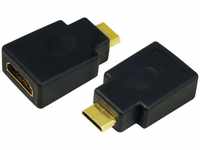 LogiLink AH0009 HDMI High Speed Adapter Buchse auf Mini HDMI Stecker, flache