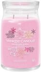 Yankee Candle Signature Duftkerze ; gro&szlig;e Kerze mit langer Brenndauer &bdquo;Snowflake