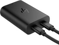 HP 65W GaN USB‑C Laptop Ladeger&auml;t &ndash; Kompakt, Schnellladefunktion, 2 USB‑C