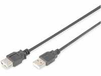DIGITUS USB 2.0 Verlängerungskabel - 1.8 m - USB A (St) zu USB A (Bu) - 480 Mbit/s -