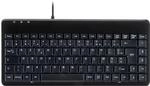 Perixx PERIBOARD-409U Mini-Tastatur mit Kabel f&uuml;r Windows, USB, Schwarz, AZERTY