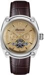 Ingersoll Michigan Herren-Automatikuhr mit offenem Herz-Zifferblatt und Lederarmband,