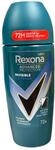 Rexona Men Invisible Ice Roll-On Deodorant for Men, Fresh Clean Scent, Roll-On Liquid