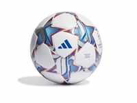 Adidas Unisex Ball (Laminated) UCL LGE, Top:White/Silver Met./Bright Cyan/Shock
