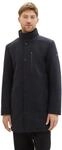 TOM TAILOR Herren 2-in-1 Wollmantel mit integrierter Innenjacke