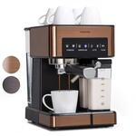 Klarstein Espresso Siebtr&auml;germaschine mit Milchaufsch&auml;umer, 1,8L
