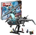 LEGO 76248 Marvel Der Quinjet der Avengers, Spielzeug Superhelden-Raumschiff mit