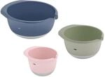 Emsa Prep&Bake 3-teiliges R&uuml;hrsch&uuml;ssel-Set aus Kunststoff, 1,4 + 2,8 + 4,7 Liter,