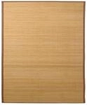 vidaXL Teppich Bambus 160x230cm Braun Bambusteppich L&auml;ufer Wohnzimmerteppich