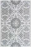 vidaXL Outdoor Teppich Zweischichtiger Jacquard Terrassenteppich Au&szlig;enteppich
