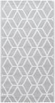 vidaXL Outdoor Teppich Zweischichtiger Jacquard Terrassenteppich K&uuml;chenteppich