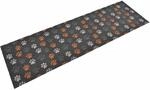 vidaXL K&uuml;chenteppich Waschbar Pfoten 60x180 cm Samt