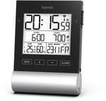Hama Funkwecker Digital &bdquo;Black Line (Digitalwecker mit Speed-Alarm, 2 Weckzeiten &
