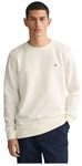 GANT Herren Reg Shield C-neck Sweatshirt, Eggshell, M EU