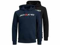 JACK & JONES Herren Jjecorp Old Logo Hood 2pk Mp Sweatshirt, Schwarz, XS EU