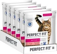 PERFECT FIT Adult Trockenfutter f&uuml;r erwachsene, aktive Katzen ab 1 Jahr - Rind, 750g