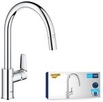 GROHE StartEdge, K&uuml;chenarmatur (Wasserhahn K&uuml;che mit ausziehbarer Brause,...