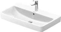 Duravit M&ouml;belwaschtisch No. 1 80x46cm, m HL, &Uuml;L, Hahnlochbank, wei&szlig;