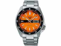 Seiko 5 Sports Herren-Armbanduhr Automatik Orange Special Edition SRPK11K1