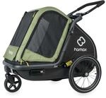 HAMAX Pluto Hundeanh&auml;nger - Gr&uuml;n - Mittel - Ideal f&uuml;r E-Bike-Einsatz