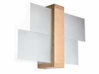 Sollux Lighting NEU Naturholz für Wohnzimmer und Vorzimmer Glas Holz SOLLUX FENIKS 1