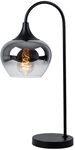 Tischleuchte Tischlampe rauch Leseleuchte Lampe Glaskugel rauchfarben...