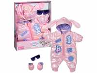BABY born Deluxe Skianzug mit Hasenohren, mit Sonnenbrille und Handschuhen für 43 cm