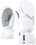 Ziener M&auml;dchen LULANA AS MITTEN GIRLS glove junior Ski-handschuhe, white/Stone, 4