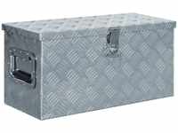vidaXL Aluminiumkiste 61,5x26,5x30cm Alu Box Koffer Werkzeugbox Transportkiste