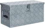 vidaXL Aluminiumkiste 61,5 x 26,5 x 30 cm Silbern