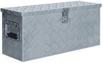 vidaXL Aluminiumkiste 76,5x26,5x33cm Alu Box Koffer Werkzeugbox Transportkiste