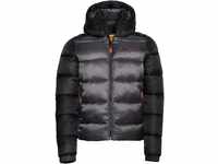 Superdry Herren Hood Colour Block Sport Puffer Jacke, schwarz, XL