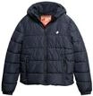 Superdry Herren Sports Steppjacke mit Kapuze Finster Marineblau XL