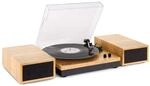 Fenton RP165L Bluetooth Plattenspieler mit Lautsprecher, Schallplattenspieler,