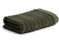 möve Wellbeing Wellenstruktur Handtuch 50 x 100 cm aus 85% Bio-Baumwolle/15% Leinen,