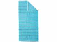 ESPRIT Handtuch Box Stripes | 534 Turquoise - 50 x 100