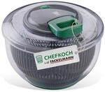 FACKELMANN Chefkoch Salatschleuder mit Seilzug und Stopp-Taste &ndash; Salad Spinner zum