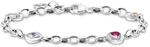 THOMAS SABO Armband mit symbolischen Mond, Auge, Herz und Sonne Silber...