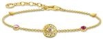THOMAS SABO Armband mit symbolischer Sonne, bunten Steinen und Herzen vergoldet...