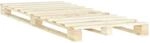 vidaXL Palettenbett Massivholz Kiefer 120&times;200 cm