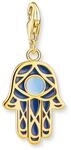 THOMAS SABO Charm-Anh&auml;nger Fatima's Hand mit Kaltemaille vergoldet 925