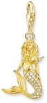 THOMAS SABO Charm-Anh&auml;nger Meerjungfrau gold 925 Sterlingsilber, 750 Gelbgold