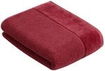 Vossen Pure Duschtuch 67 x 140 cm red Rock