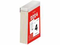 Herlitz Abreißkalender 6,5x10cm, 2024, FSC Mix, 1 Tag/Seite, mit Rätseln,...