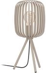 EGLO Tischlampe Romazzina, Stativ Nachttischlampe, Dreibein Tischleuchte aus Metall